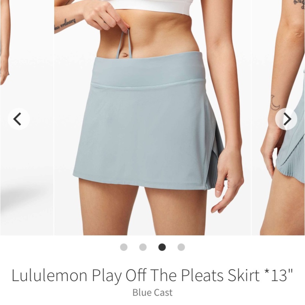 Lululemon Play Off The Pleats Skirt